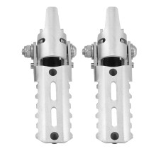 Pedane pieghevoli con barre paramotore in acciaio inox, poggiapiedi autostradali con superficie lucida e placcatura protettiva, estetica uniforme,
