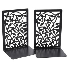 Fermalibri in metallo resistenti, eleganti supporti per libri per ambienti domestici, antiscivolo, neri (design a L), ad alte prestazioni e di lunga