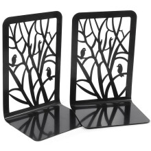 Fermalibri in metallo resistenti, eleganti supporti per libri per ambienti domestici, antiscivolo, neri (design a L), ad alte prestazioni e di lunga