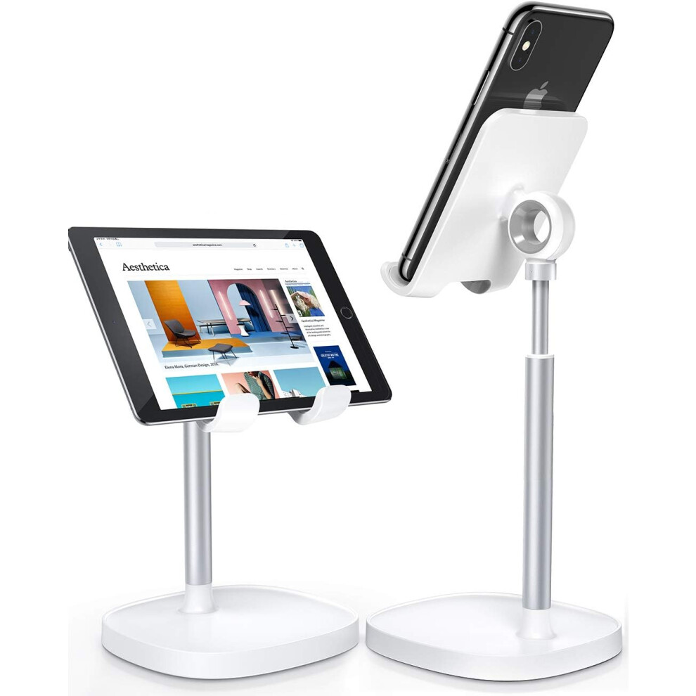 Desktop Phone Stand For Smartphones, Ergonomically Designed Stand With Adjustable Height And 360 Degree Rotation, Stable Base With Anti-Skid 9190834898711