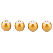 Set van aluminiumlegering bandenventieldopjes in Pool8Ball-stijl, lekvrij, corrosiebestendig, universele maat voor auto's, vrachtwagens, motoren en