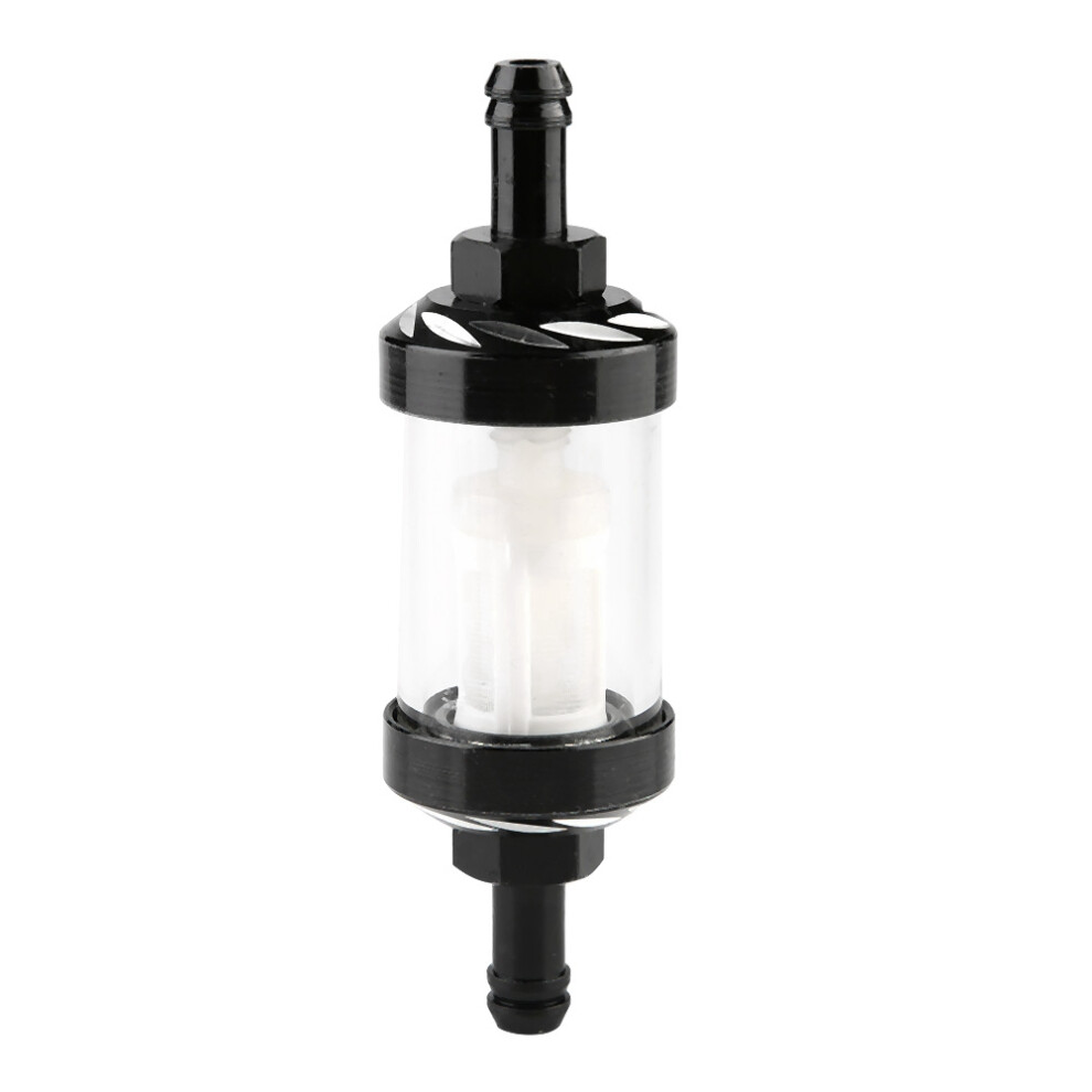 Larger Flow Inline Fuel Filter Uni Replacement, Billet Aluminum Corrosion Resistance Engine Fuel Filter With Washable Mesh For Motorcycles Atvs Dirt 9190834465562