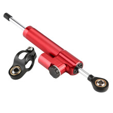 Steering Damper With Bracket, Universal Fit Steering Damper for Motorcycle and Electric Scooter, Improved Stability Steering Control System with