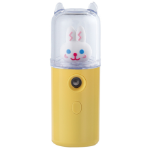 Multi-functional Nano Facial Mister, Mini Cartoon Cute Girl Design, Ultrasonic Vibration Technology For Deep Penetration, Rechargeable With Usb, Porta