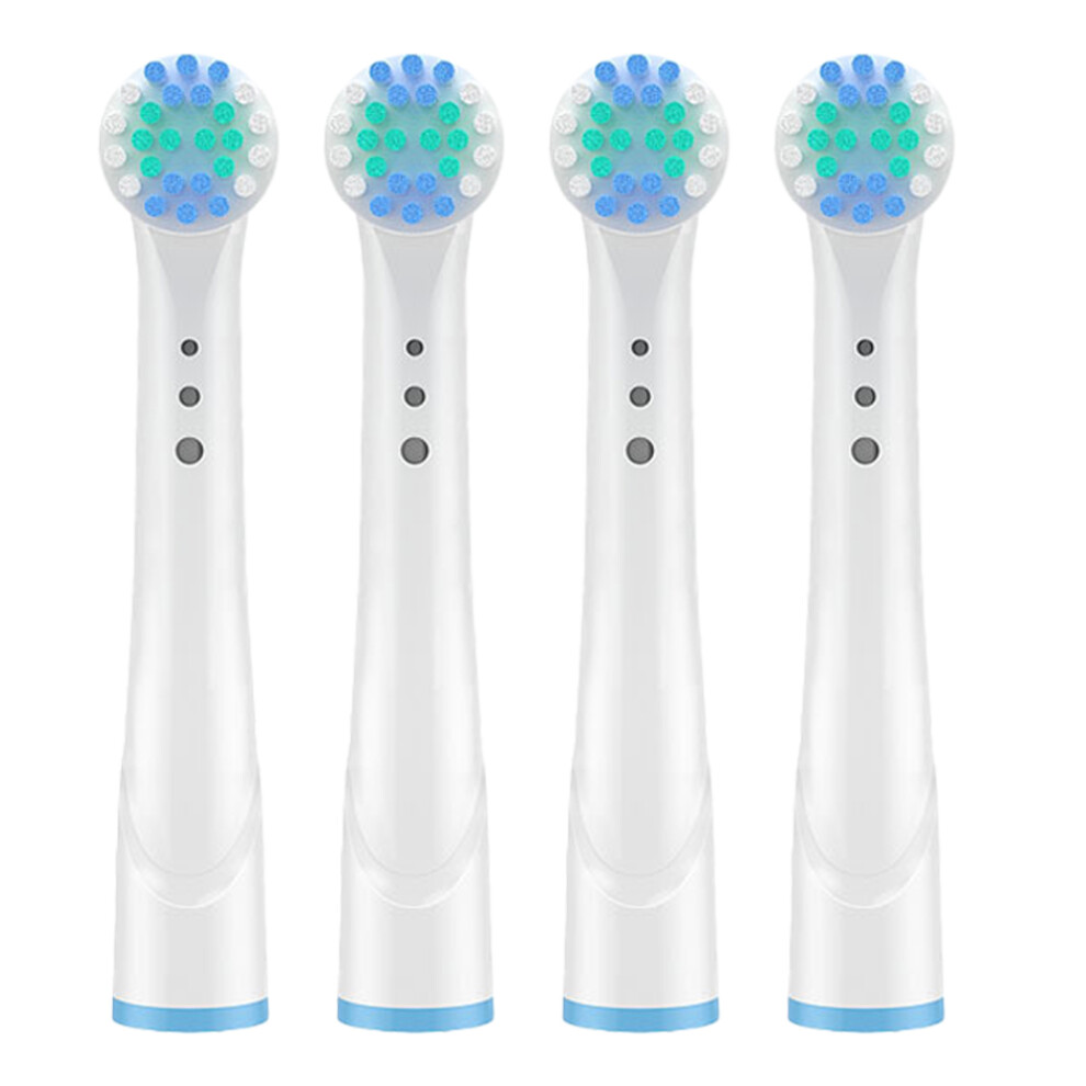 End-rounded Bristles Toothbrush Replacement Heads, Precision Clean for Oral B Models, Innovative Design, 4 Count
