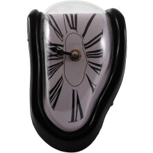 Schmelzende Uhr, inspiriert von Salvador Dalí, geräuschlos und präzise Zeitmessung, umweltfreundliches Material, römische Ziffern, perfekt für