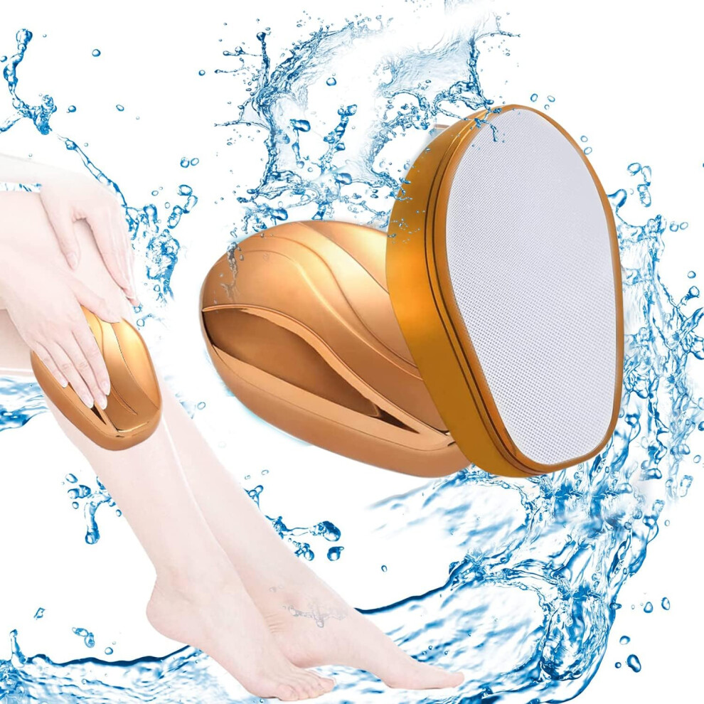 Crystal Hair Eraser, Nano Glass Hair Removal Device for Women and Men, Painless Hair Removal with Safe for All Skin Types, Crystal Clear Technology