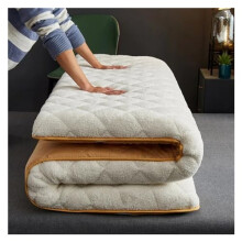 Futon Mattresses King Size Lamb Wool Mattress Topper Non Slip White 120x200x6cm Portable Bedding Pad