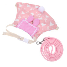 1piece rabbit costume with leash, trendy pet clothing for dwarf rabbits