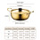 La rétention de chaleur efficace de pot de Ramen-22cm d'or 4