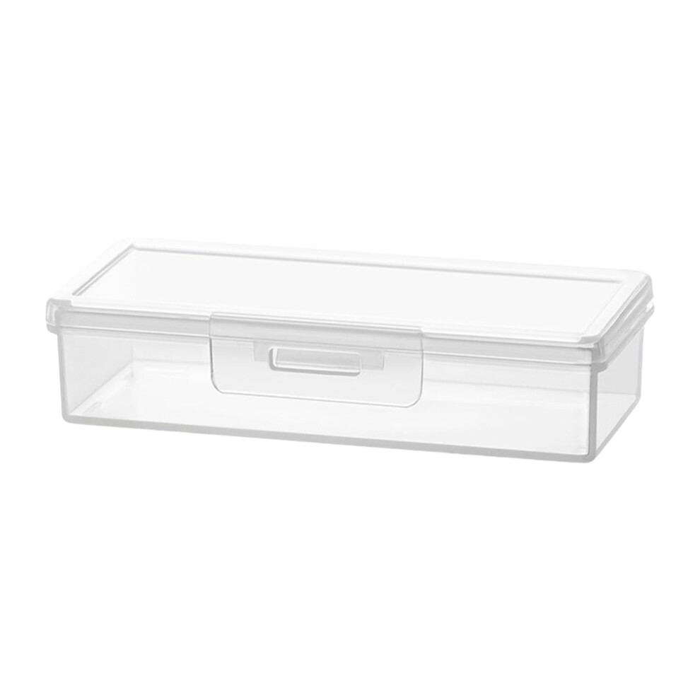 Swab Holder Box, Clear Cotton Pad Organizer, Transparent Swab Case, Compact Swab Container For Bathroom Vanity