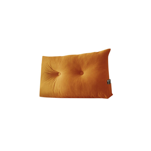 Additional Velutinous Bed Rest Pillow Ergonomic Support-Orange