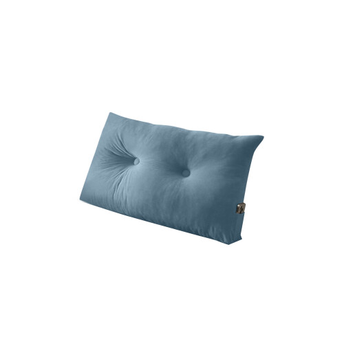 Gentle Ribbed Bed Pillow Ergonomic Plan Shoulder Lumbar-Blue