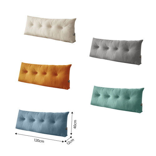 Comfortable Reception Pillow 120cm Smooth Fabric-Milky White 2
