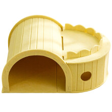 Tunnel Dog Bed Hideaway Soft House Pet Sleep Bed for-Yellow