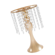 Crystal Flower Stand Flower Arrangement Stand for-L Gold