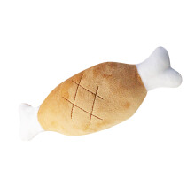 Interaktives Quietschendes Plüsch-Hundespielzeug Knochenform zum Zähneknirschen, 20 cm