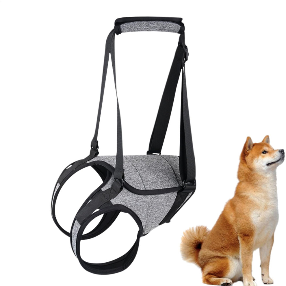 Dog Lifting Harness Black Color Rear Leg Support Sling For Weak Limbs, Reusable Walking Aids For Senior Pets And Cats