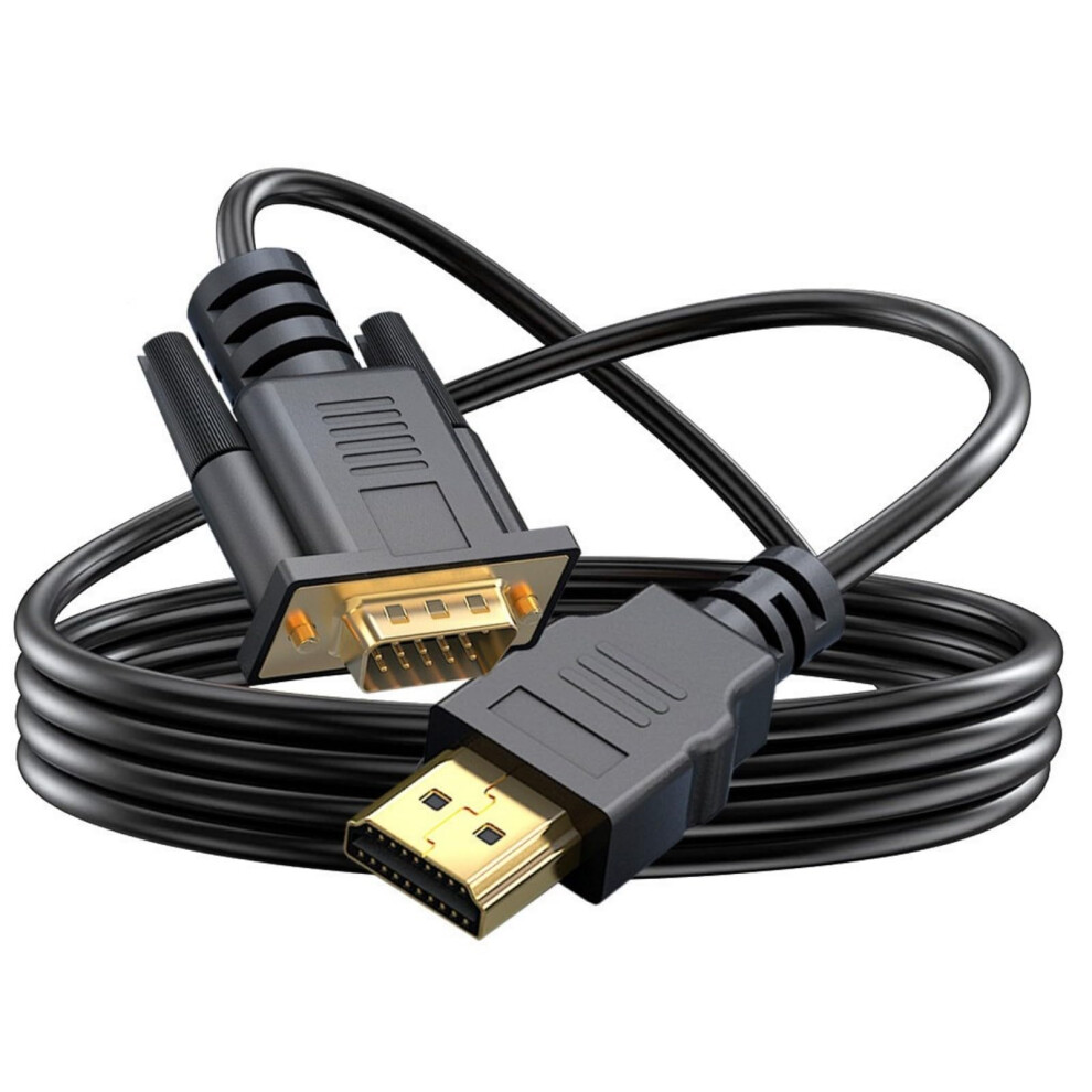 Hdmis To Vga Cable Hdmi To Vga Adapter Goldplated Connectors For Computer Monitors And Projectors Hdtv 9189345963025