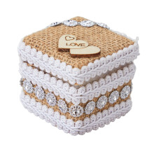 Kasten Ring Cushion in Pastoral Style for Bridal Shower Wedding Ring Holder
