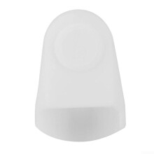 Silicone mouthpiece cover for enhanced protection of musical instruments (white)