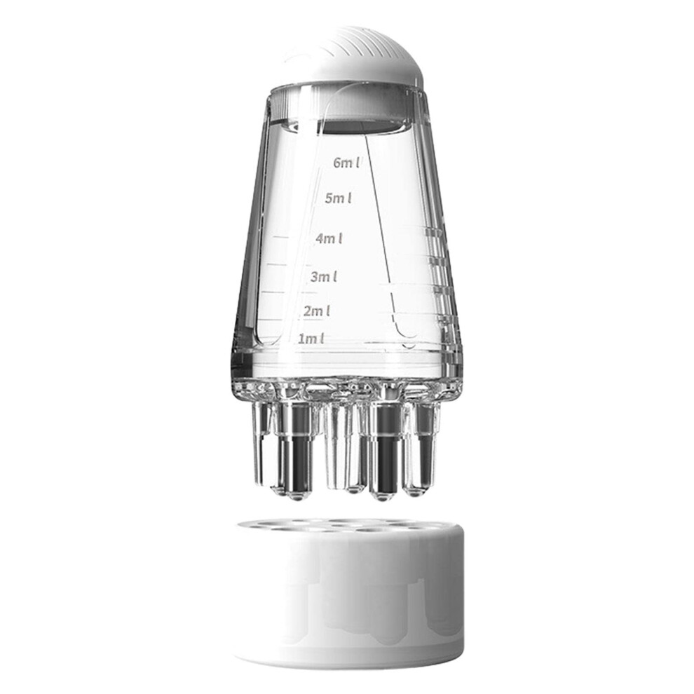 Hair Oil Applicator with Roller Ball for Precision Scalp Massage and Hair Growth Care White