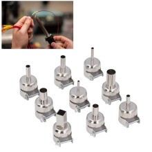 9 Stück Edelstahl-Heißluftgebläse-Düsen-Set 3-12 mm für Heißluftlöten