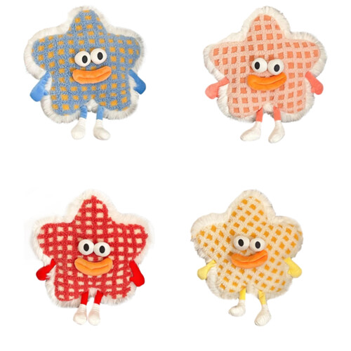 Multifunctional Star Shape Throw Pillow Funny 3D Sausage-Red 1
