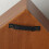 Wall Mounted Key Shelf Natural Wood Metal Multi Hook-Black 7