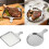 Professional Stainless Steel Serving Dish For-S Square Gold 3