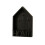 Wall Mounted Key Shelf Natural Wood Metal Multi Hook-Black 1