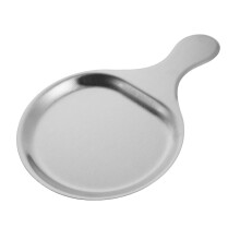 Stainless Square Round Dinner Plate Safe Edges-M Round Color