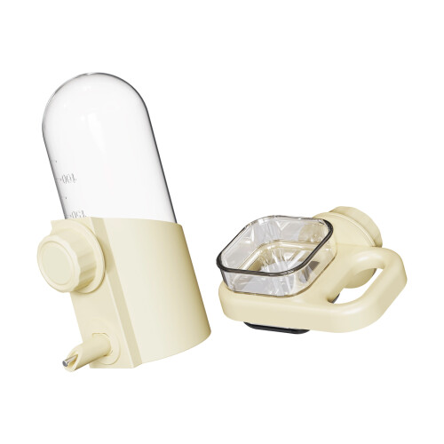 Automatic Waterer Food Feeder Set For Pet Bird Cage Mounted-C