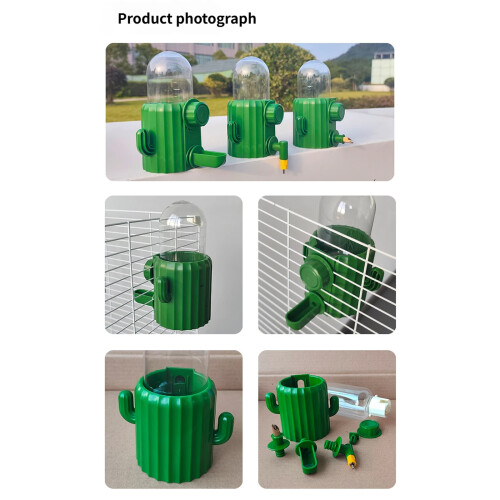 Automatic Waterer Food Feeder Set For Pet Bird Cage Mounted-C 1
