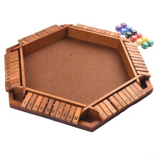 Classic Shut The Box Dice Board Game Tabletop Math Strategy For Up To 16 Players Brown Family Friendly
