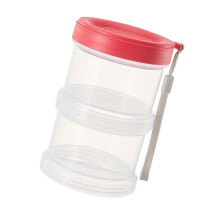 Detachable Multifunctional Pet Food Storage Box for Camping-Red