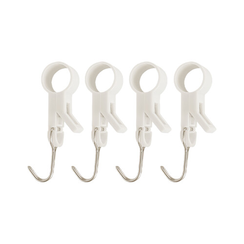 4PCS Plastic S Hooks With Rotating Design for Multipurpose