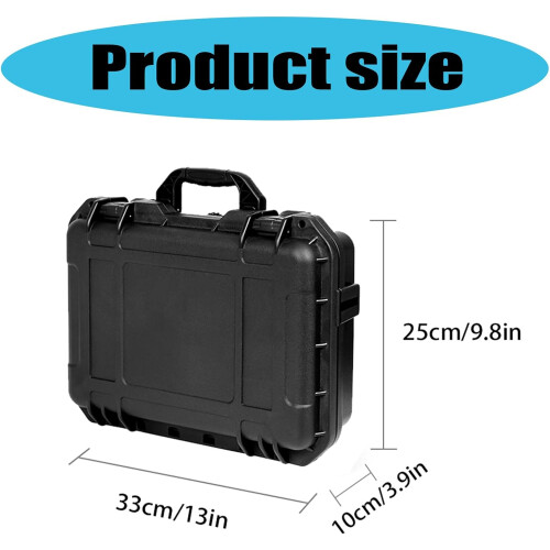 Waterproof Hard Case for UAV Fly More Set Protector, IP67 Protective Quadcopter Box with Foam 2