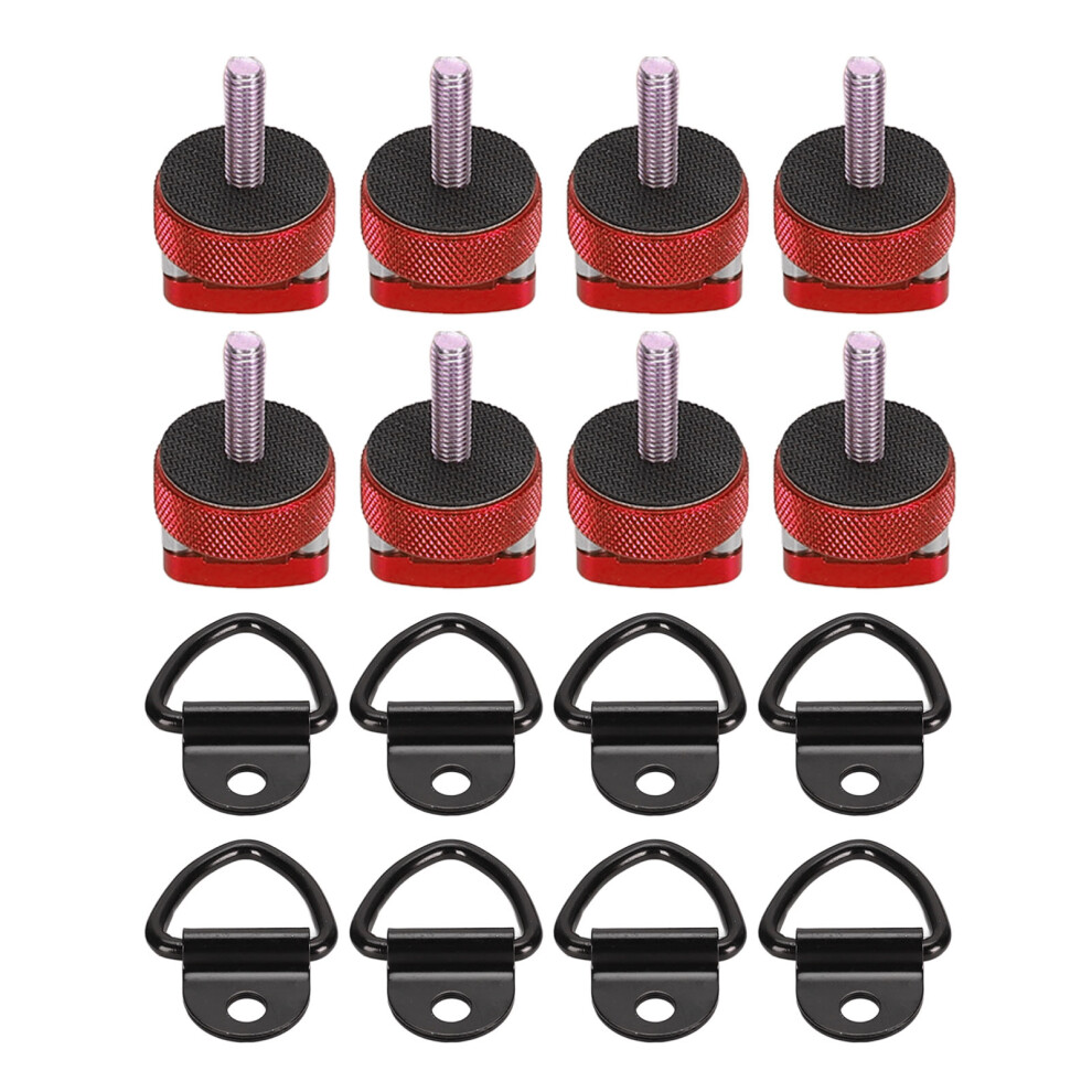 Billet Aluminum Thumb Screws For Jeep Wrangler, Integrated D Ring Hardware Kit With Quick Release Bolts And Seamless Install Dur Mat For Jk Jl 9190834586564