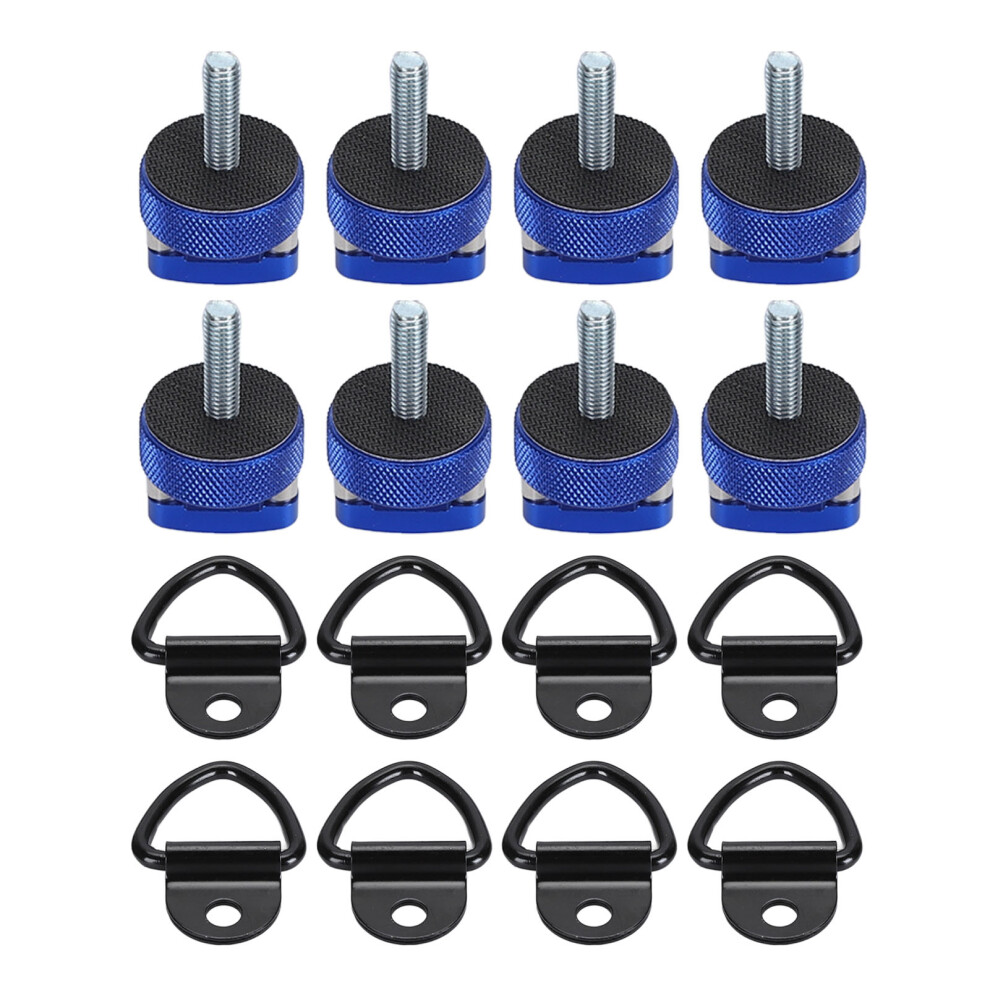 Billet Aluminum Thumb Screws For Jeep Wrangler, Integrated D Ring Hardware Kit With Quick Release Bolts And Seamless Install Dur Mat For Jk Jl 9190834586557
