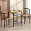 Small Table And 2 Chairs Breakfast Kitchen Room Compact Modern Furniture Set 7