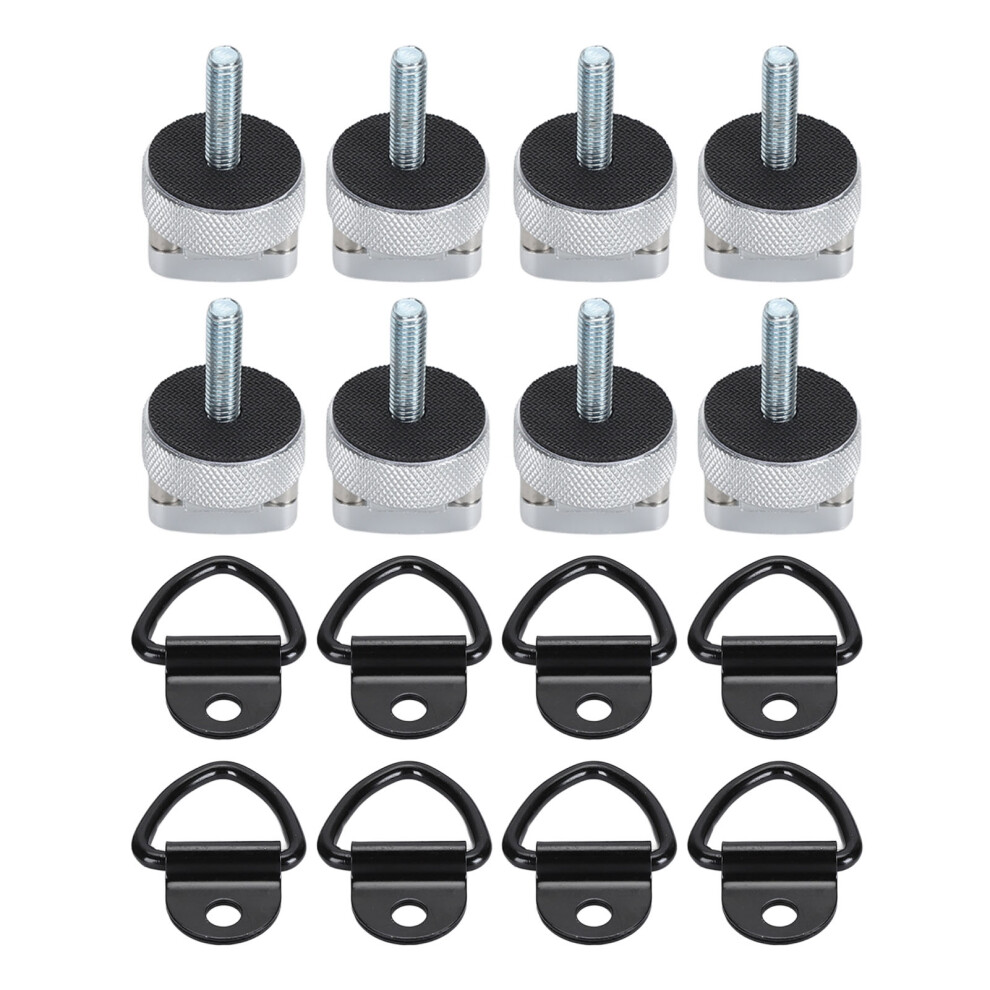 Billet Aluminum Thumb Screws For Jeep Wrangler, Integrated D Ring Hardware Kit With Quick Release Bolts And Seamless Install Dur Mat For Jk Jl 9190834586571