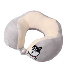 U Shaped Neck Pillow, Soft Plush Travel Pillow with Electro Embroidery Craftsmanship, Multi Purpose Neck Head Chin Support Pillow for Office Nap Car T