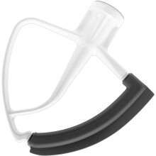 Batedor com borda flexível para batedeira KitchenAid, raspador de tigela com borda de silicone para acessórios de batedeira de pedestal com cabeça
