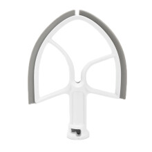 Batedor com borda flexível para batedeira de pedestal com cabeça inclinável, 5QT, próprio para lava-louças, durável, em plástico PP e silicone