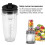 Ανταλλακτικά καπάκια μπλέντερ Sip and Seal, Δοχεία 24oz χωρίς BPA για μπλέντερ Ninja, Υλικά 6