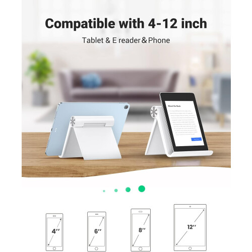 Ρυθμιζόμενη βάση tablet για iPad, η καθολική συμβατότητα εξασφαλίζει ασφαλές κράτημα 1