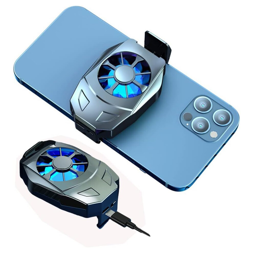 Smartphone Radiator With Rgb Game Controller Features For Enhanced Gameplay, Semiconductor Cooling For Instant Relief Clip Attachment For Light 9190834899589