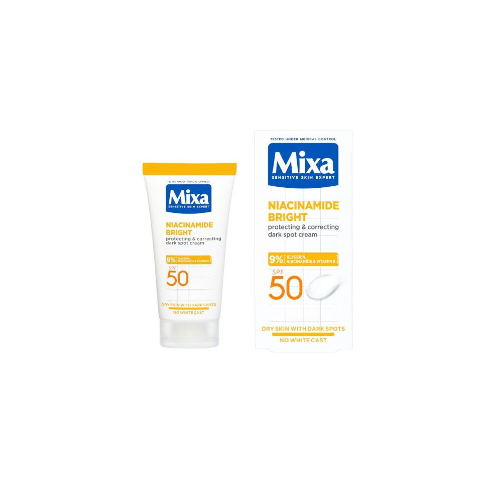 Mixa Dark/Cream Niacinamide Multi-Purpose Spot 50Ml Brightening Face Moisturiser