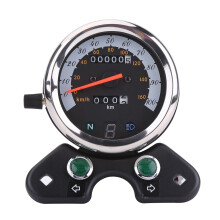 Dubbele kilometerteller/snelheidsmeter voor motorfietsen met versnellingsweergave, schokbestendig ontwerp, LED-indicatoren, verlicht display, hoge